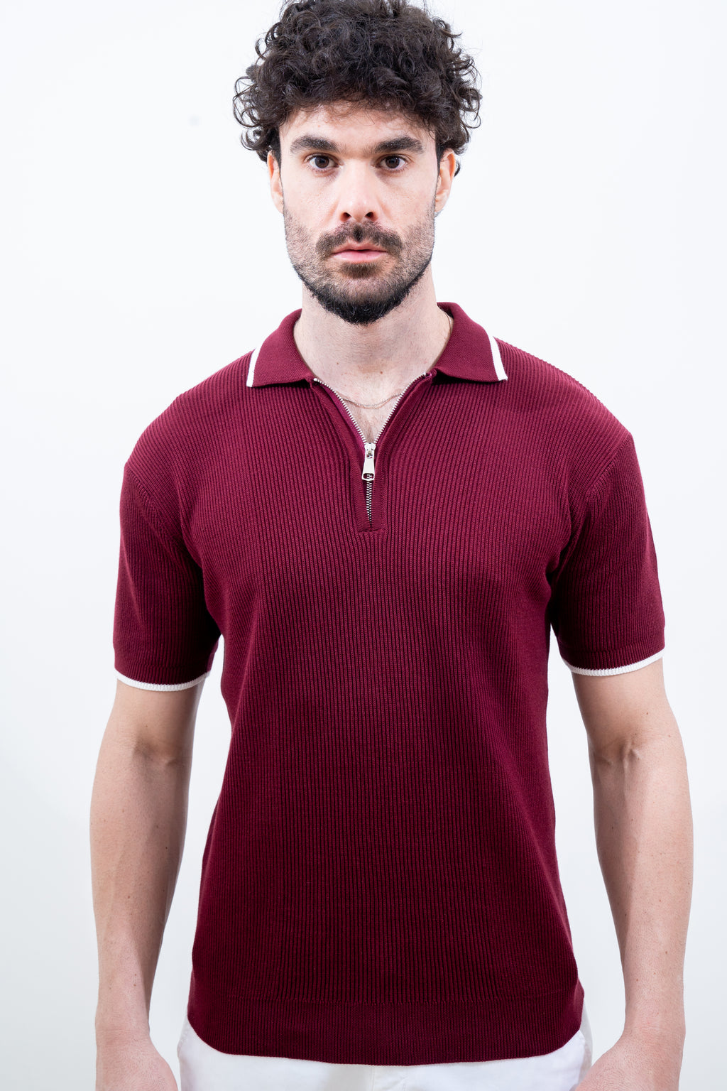 Burgundy Quarter-Zip