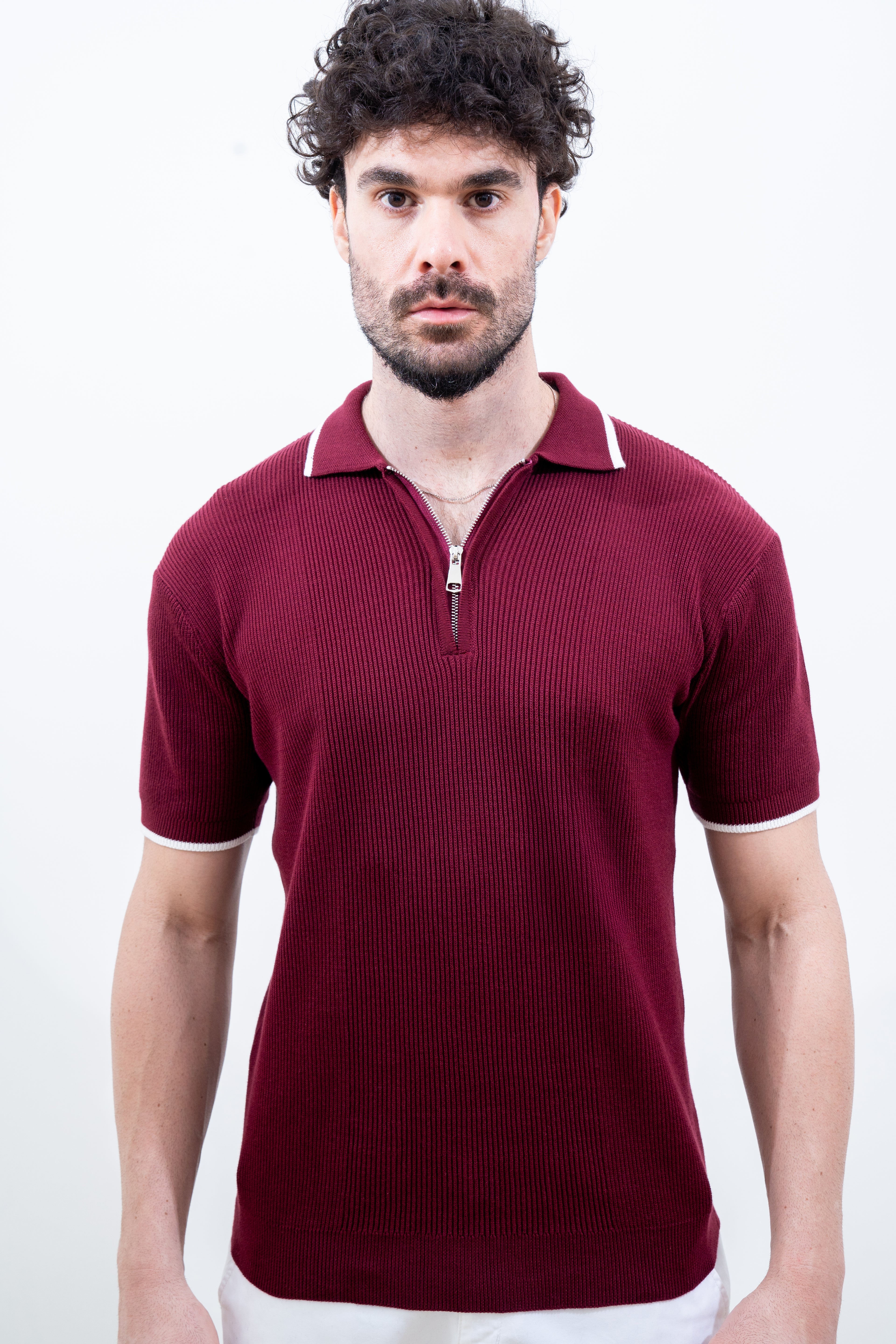 Burgundy Quarter-Zip