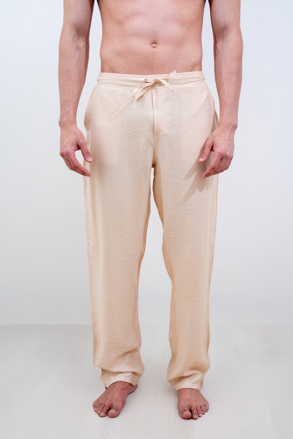 Beige Linen Pants