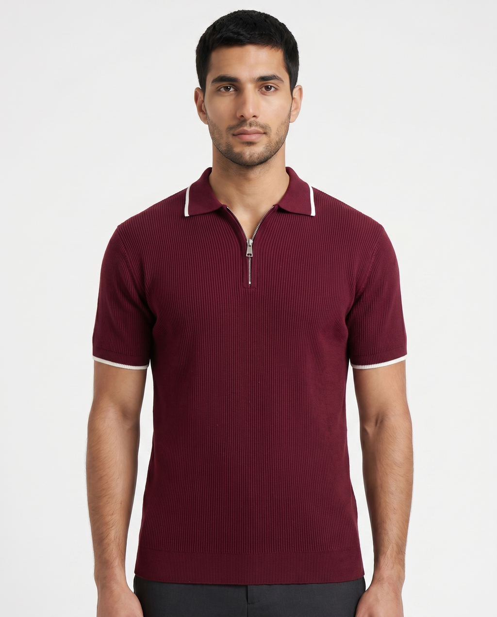Burgundy Quarter-Zip